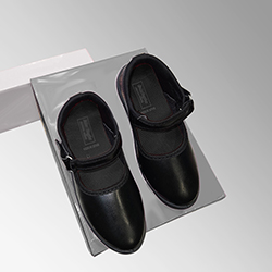 Velcro Black School Shoes For Girls